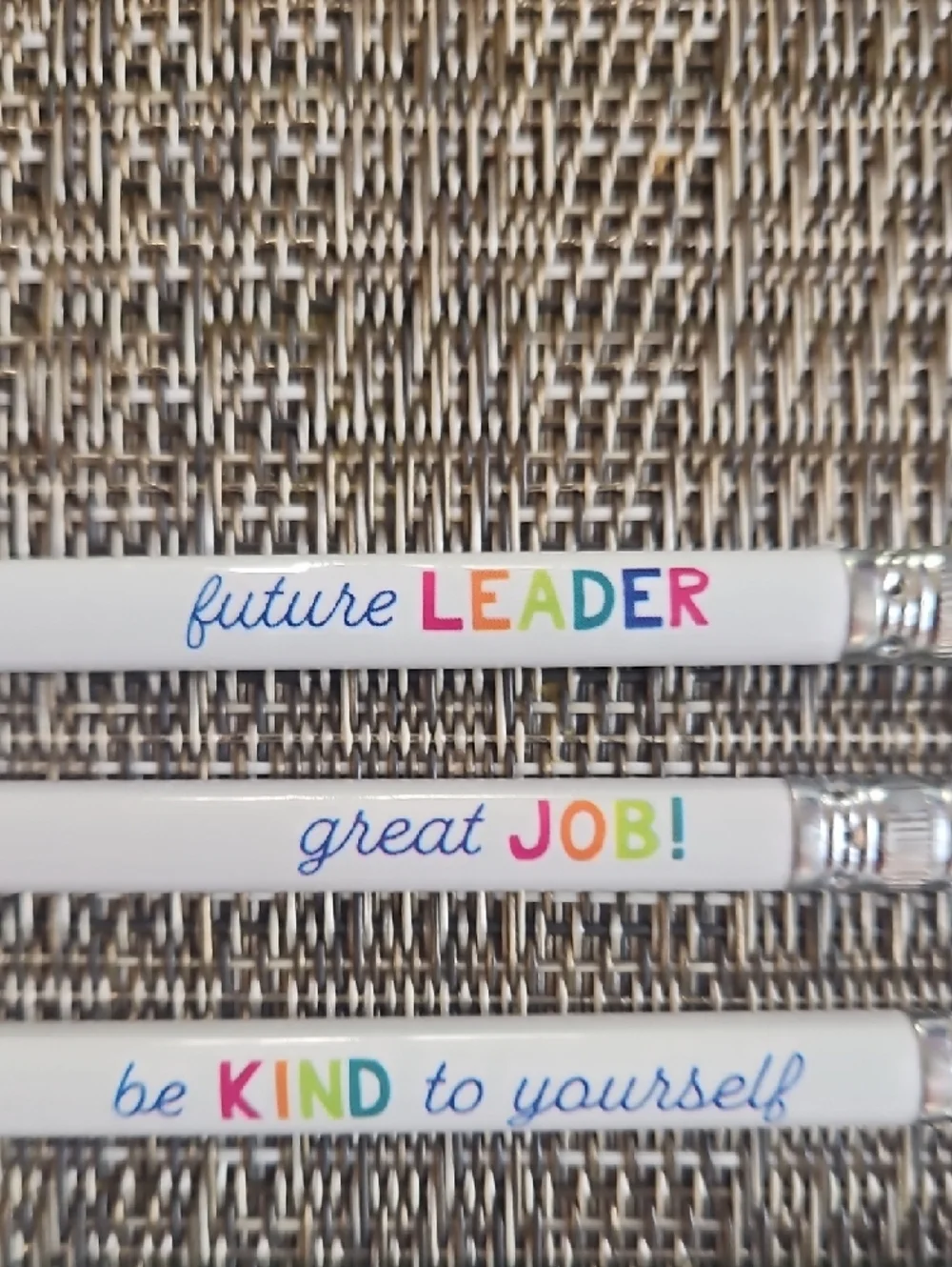 White Inspirational Message Pencils - Multipack